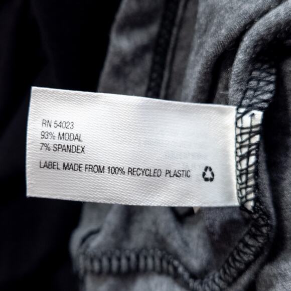 GAP Women’s Maxi Dress Black Gray Stripe Retro Softstripe Colorblock 90s Large - Picture 6 of 8